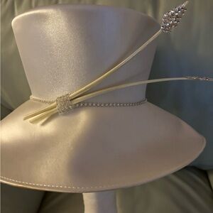 Handmade Mr Song, satin, silk, pearls, rhinestones hats
